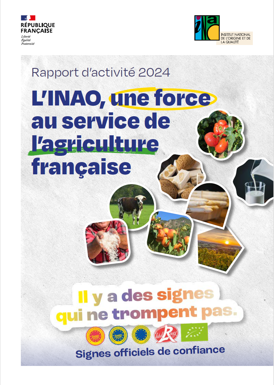 Couverture du RA2024 de l'INAO