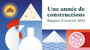 Couverture du rapport d'activité 2023 de l'INAO