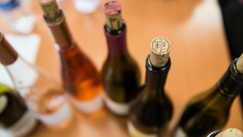 Formation pour le Concours général Agricole, bouteilles de vin.