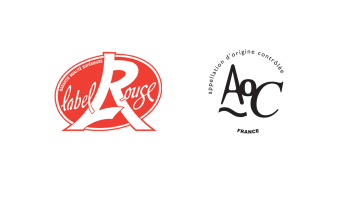 Les logos issus du droit français (AOC, Label Rouge)