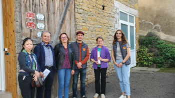 Visite d'une délégation japonaise en Bourgogne.