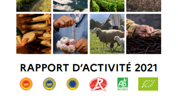 Couverture du rapport d'activité 2021