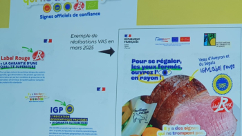 L'IRVA se mobilise pour décliner la campagne de communication de l'INAO ("Il y a des signes qui ne trompent pas / signes de confiance")