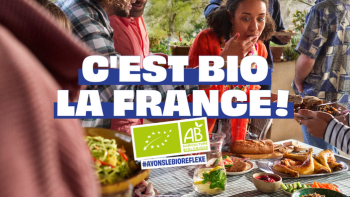 Visuel de la campagne de l'Agence BIO, "C'est BIO la France !"