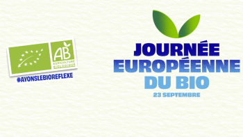 Visuel de la journée européenne du bio du 23 septembre 2025