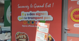 Les SIQO étaient très présents dans les allées du SIA, ici au stand de la Région Grand Est.