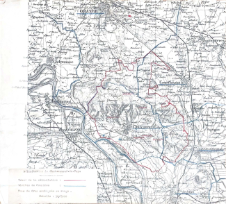 Plan de délimitation parcellaire de l’AOC « Châteauneuf-du-Pape », 1936