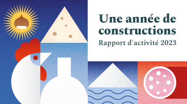 Couverture du rapport d'activité 2023 de l'INAO