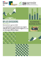 Couverture de la publication sur les exploitations agricoles sous SIQO en Auvergne-Rhône-Alpes